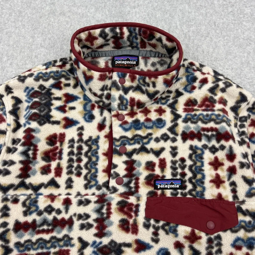 Patagonia Synchilla Snap-T Fleece Mens Large Wandering Woods Pumice Pullover